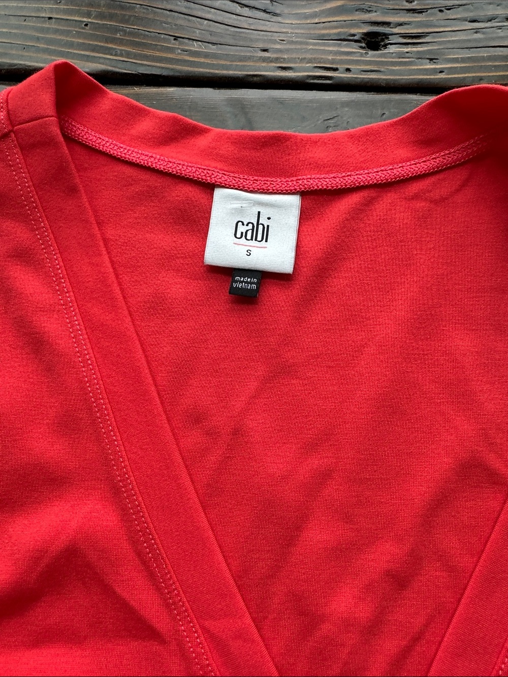 CAbi Red/Orange Button-Front Sleeveless One-Piece Romper Size S - Picture 3 of 6